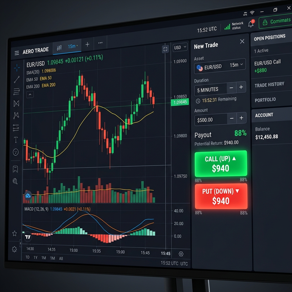 Planchored desktop trading interface